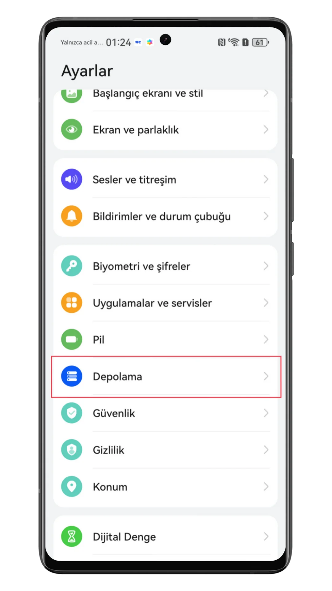 huawei hafıza temizleme