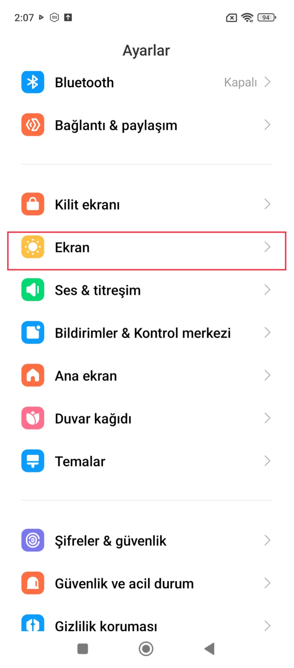 xiaomi ekran kalitesi arttırma