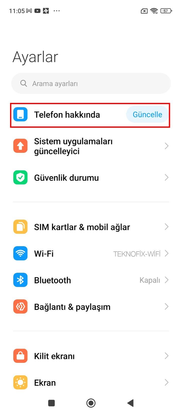 xiaomi güncelleme