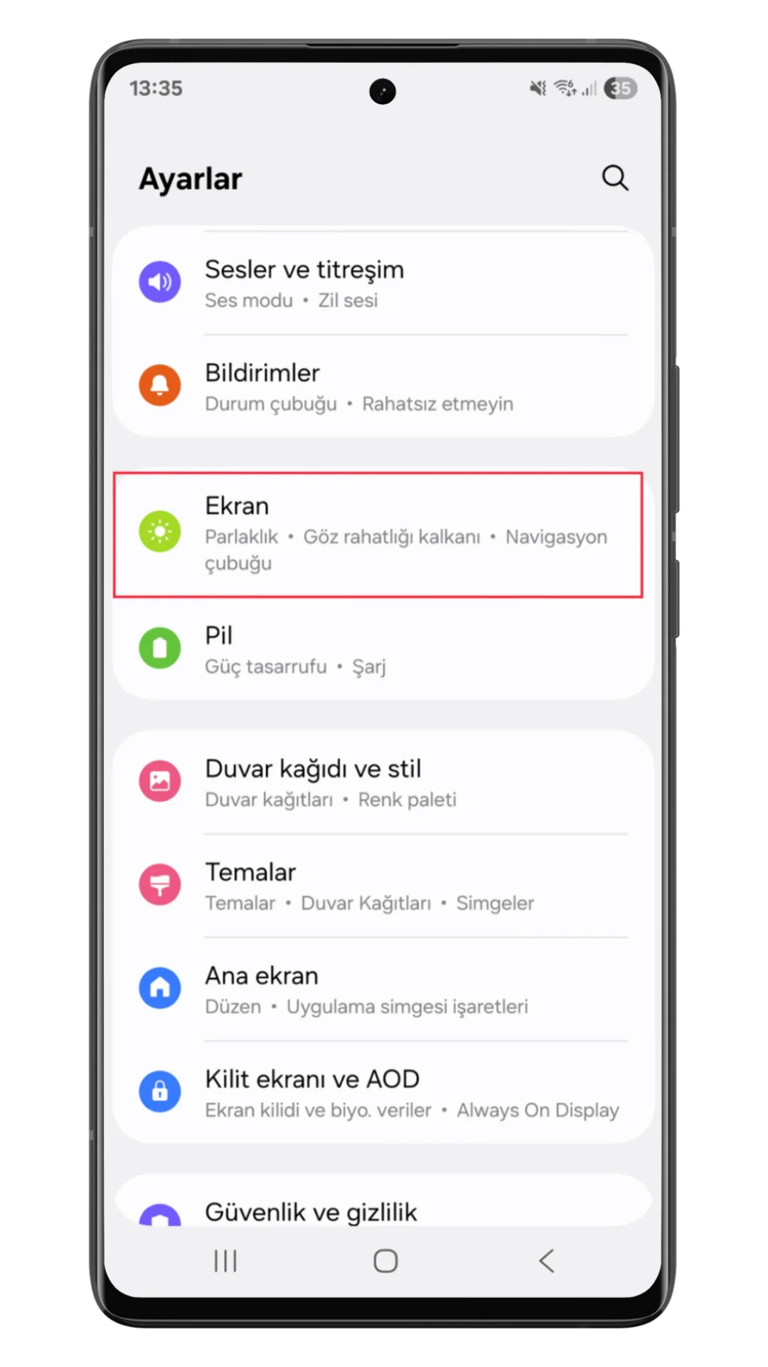 adaptif renk tonu adaptif renk tonu