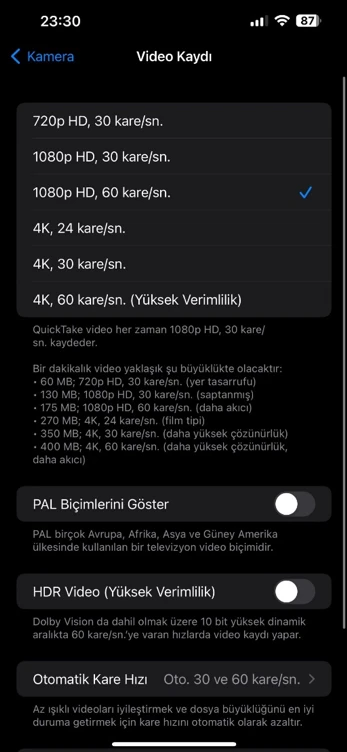 Kaliteli Fotoğraf ve Video Çekmek İçin iPhone Kamera Ayarları