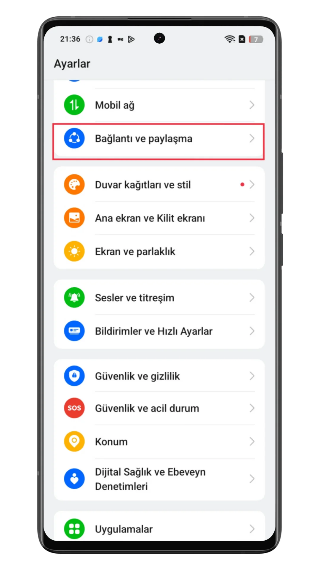 oppo ekran yansıtma