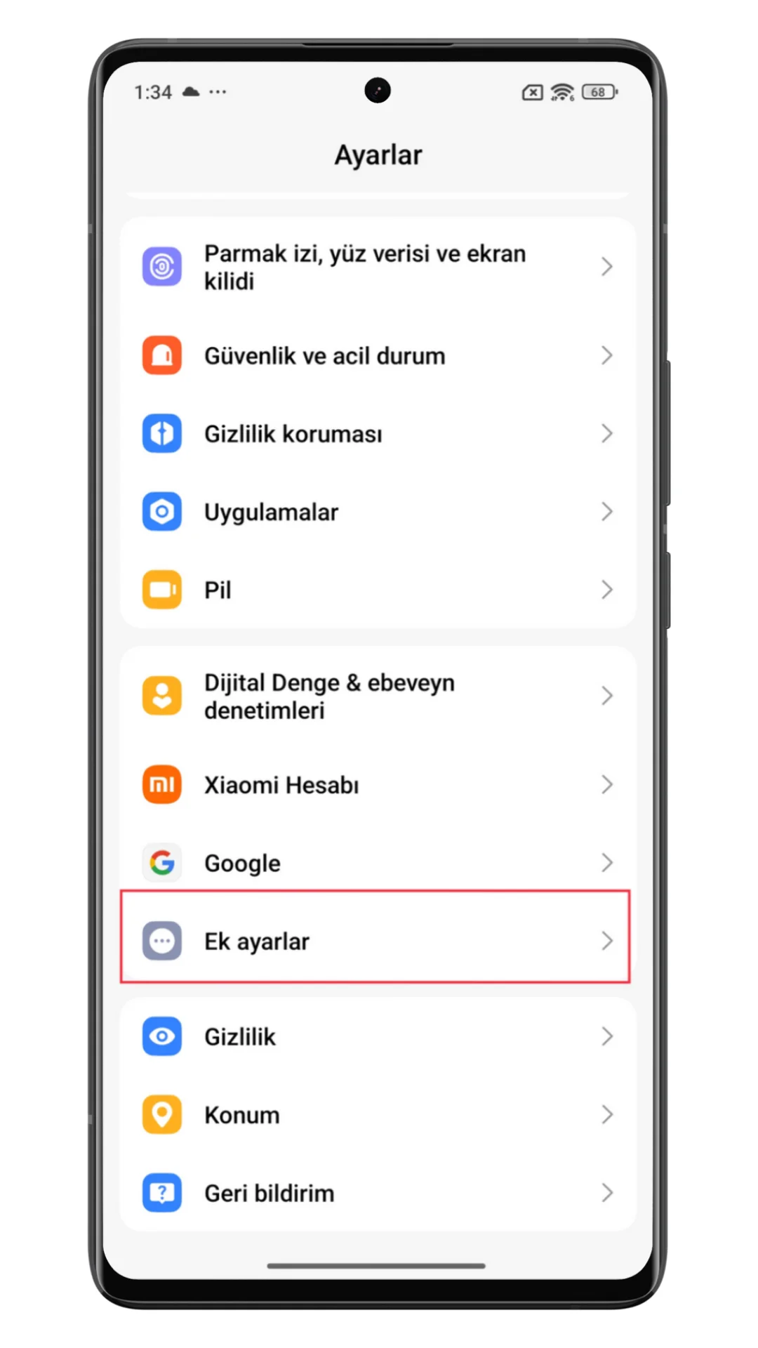 xiaomi geliştirici seçenekleri