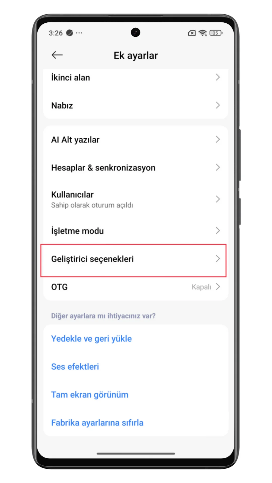 xiaomi otomatik sistem güncellemesini kapatma