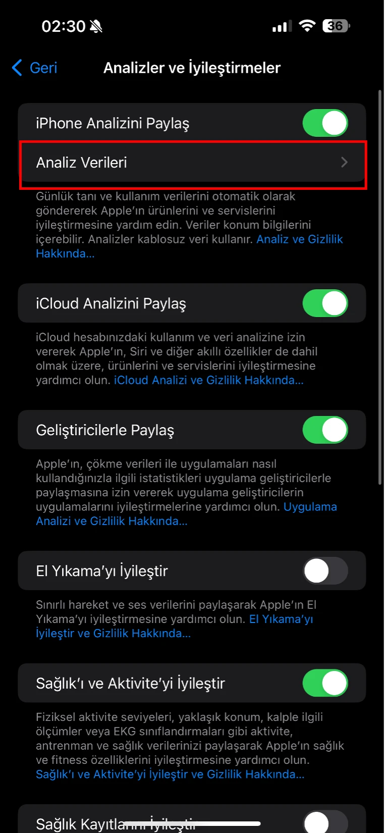 iphone gerçek pil sağlık değeri