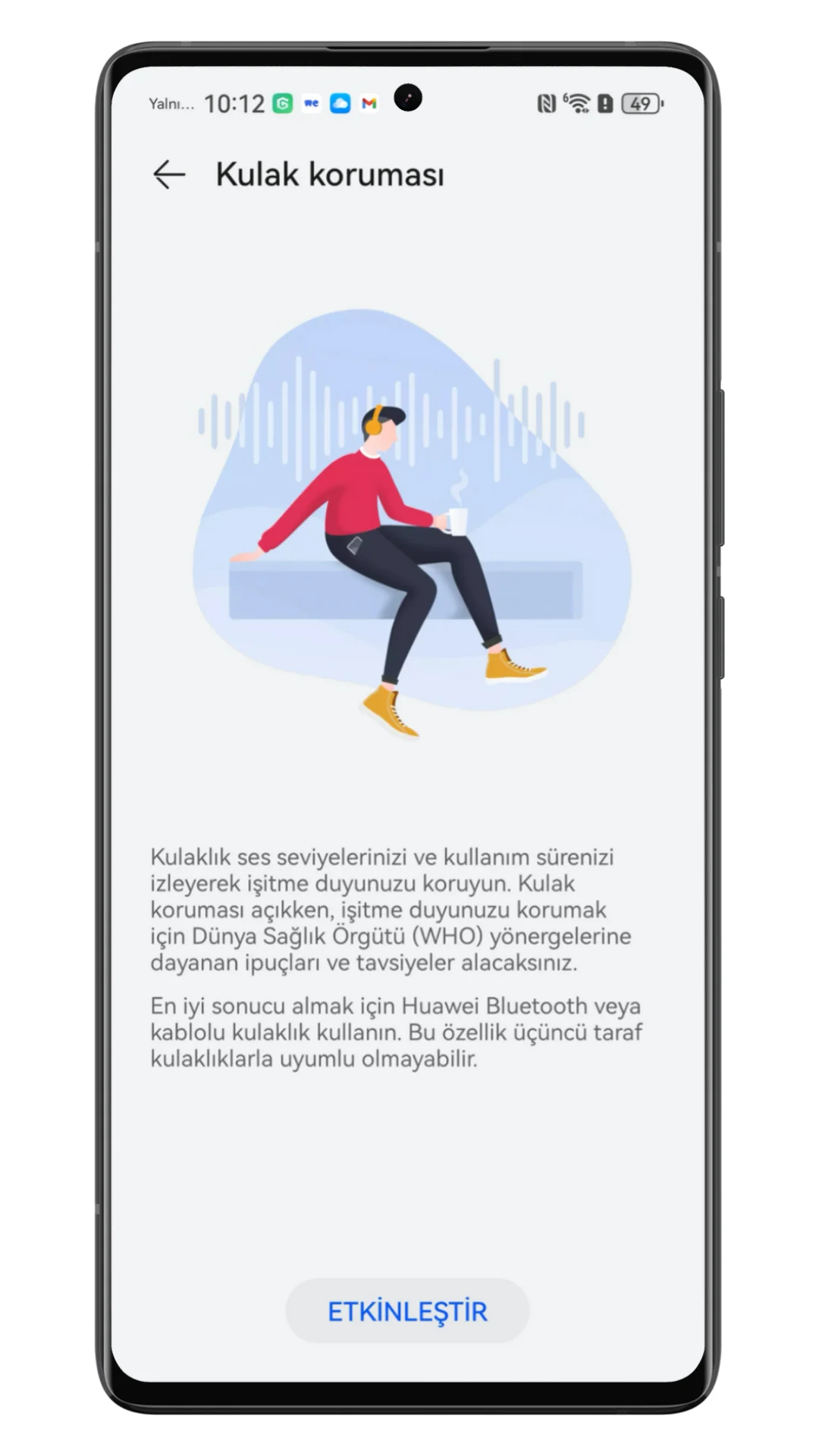 huawei kulak koruması huawei kulak koruması