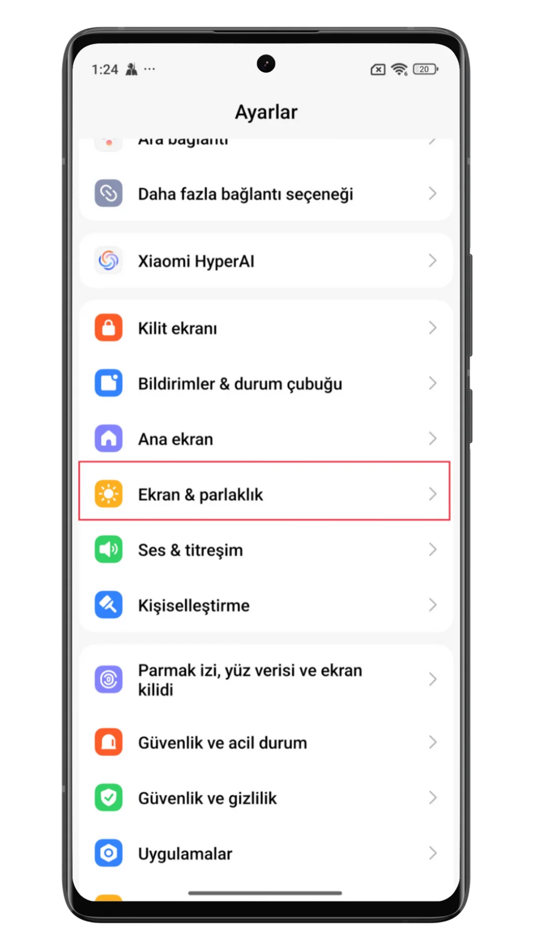xiaomi ekran yenileme hızı