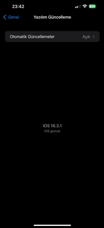 iPhone ios Otomatik Güncellemeleri Kapatma