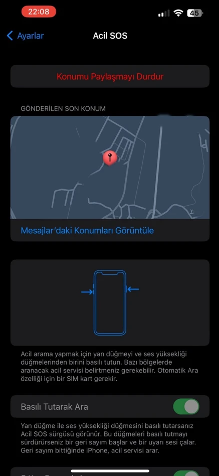 Acil Durumlar İçin Yapılması Gereken iPhone Ayarları