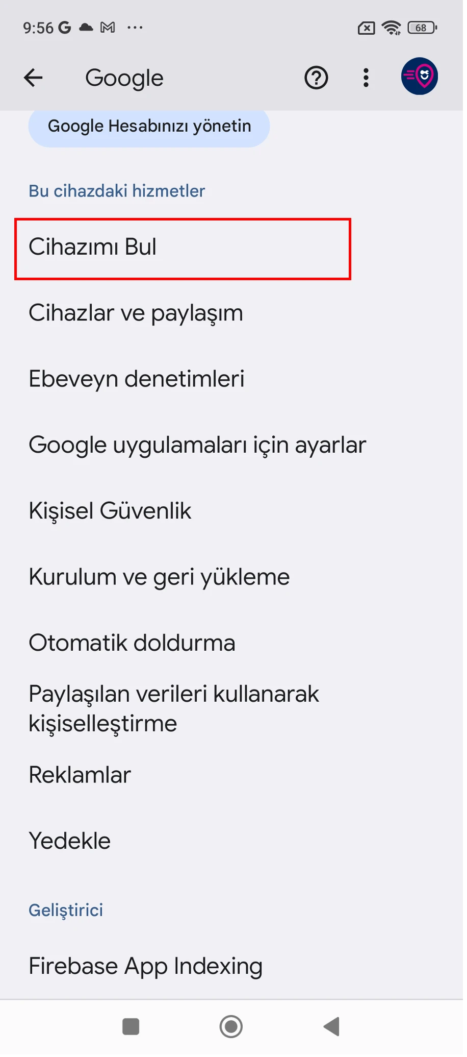 xiaomi cihazımı bul