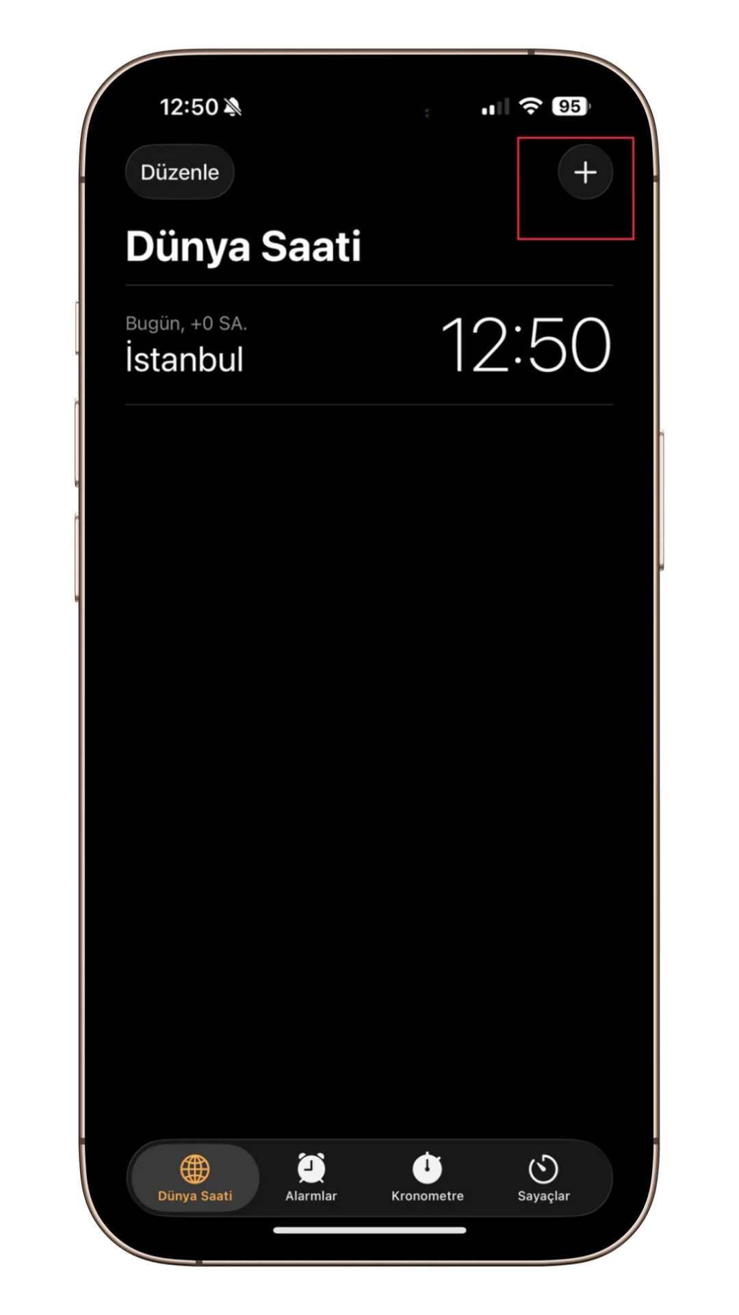 iphone ülke saati ekleme