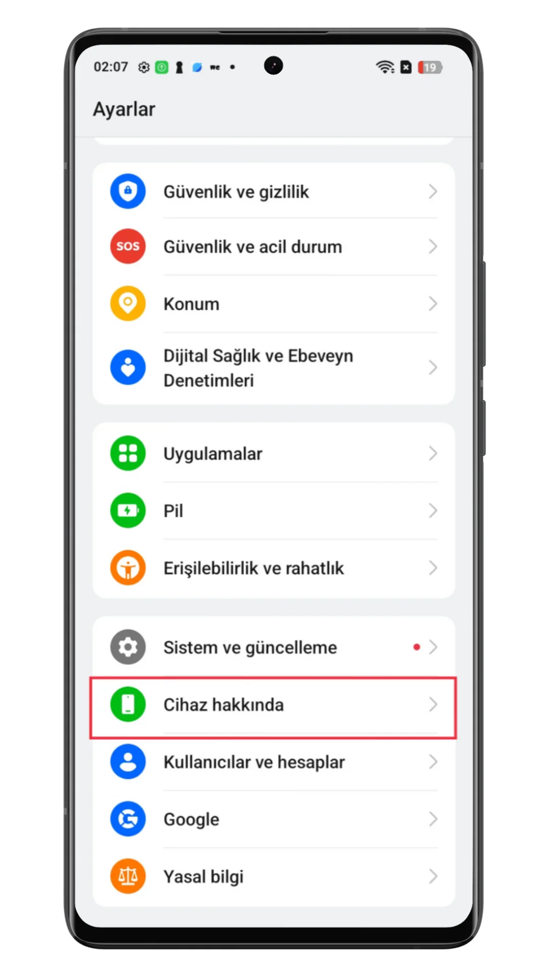 oppo geliştirici modu