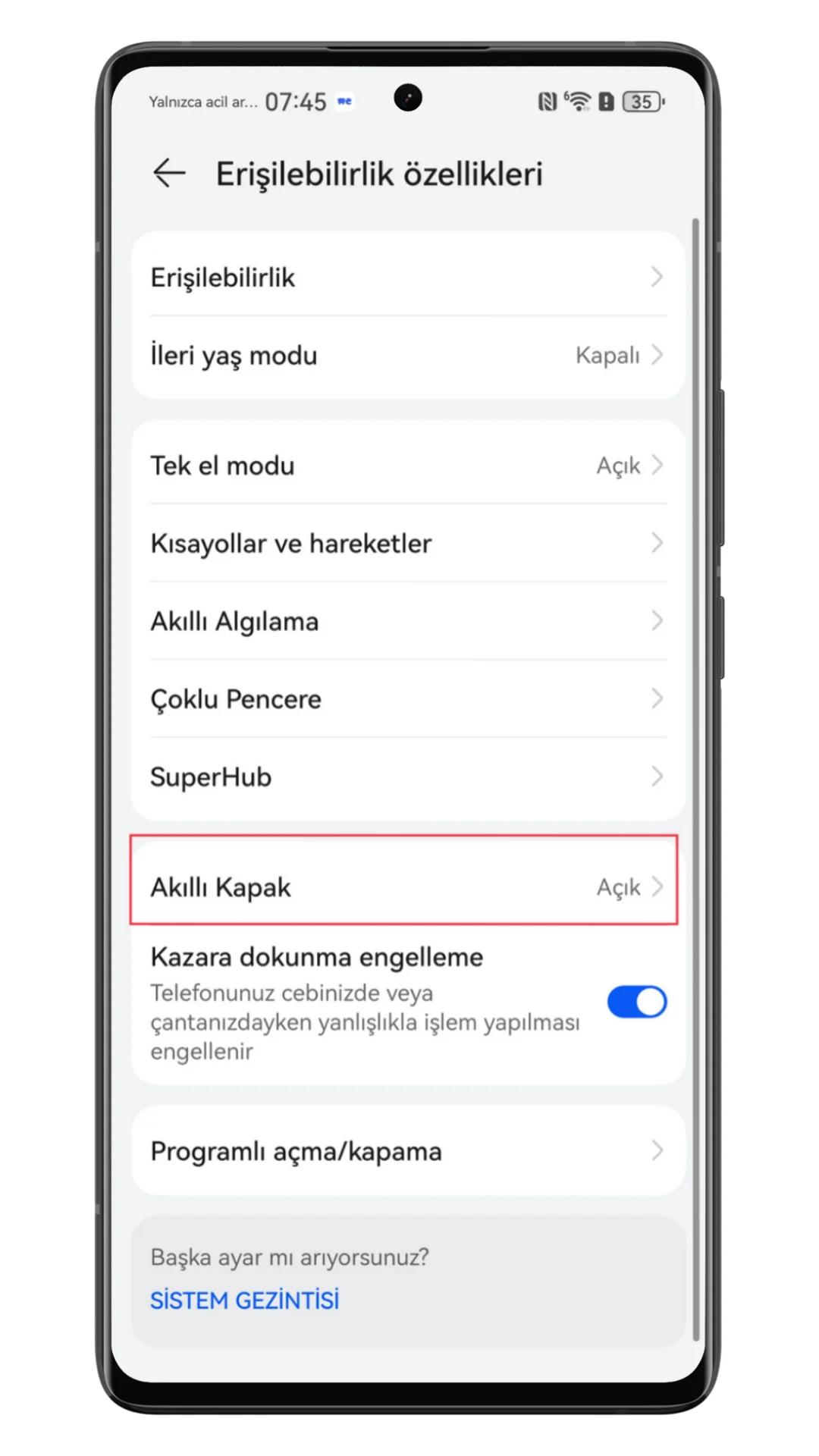 huawei akıllı kapak