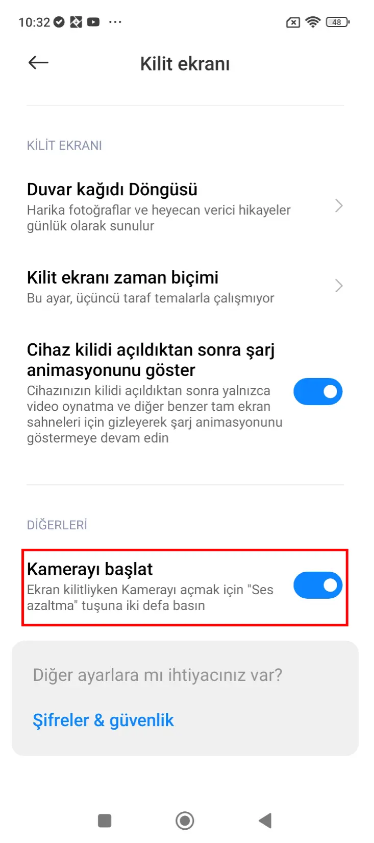 xiaomi kısa yolları