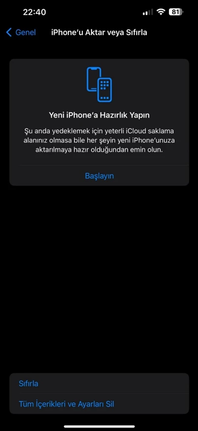 iPhone Nasıl Sıfırlanır?