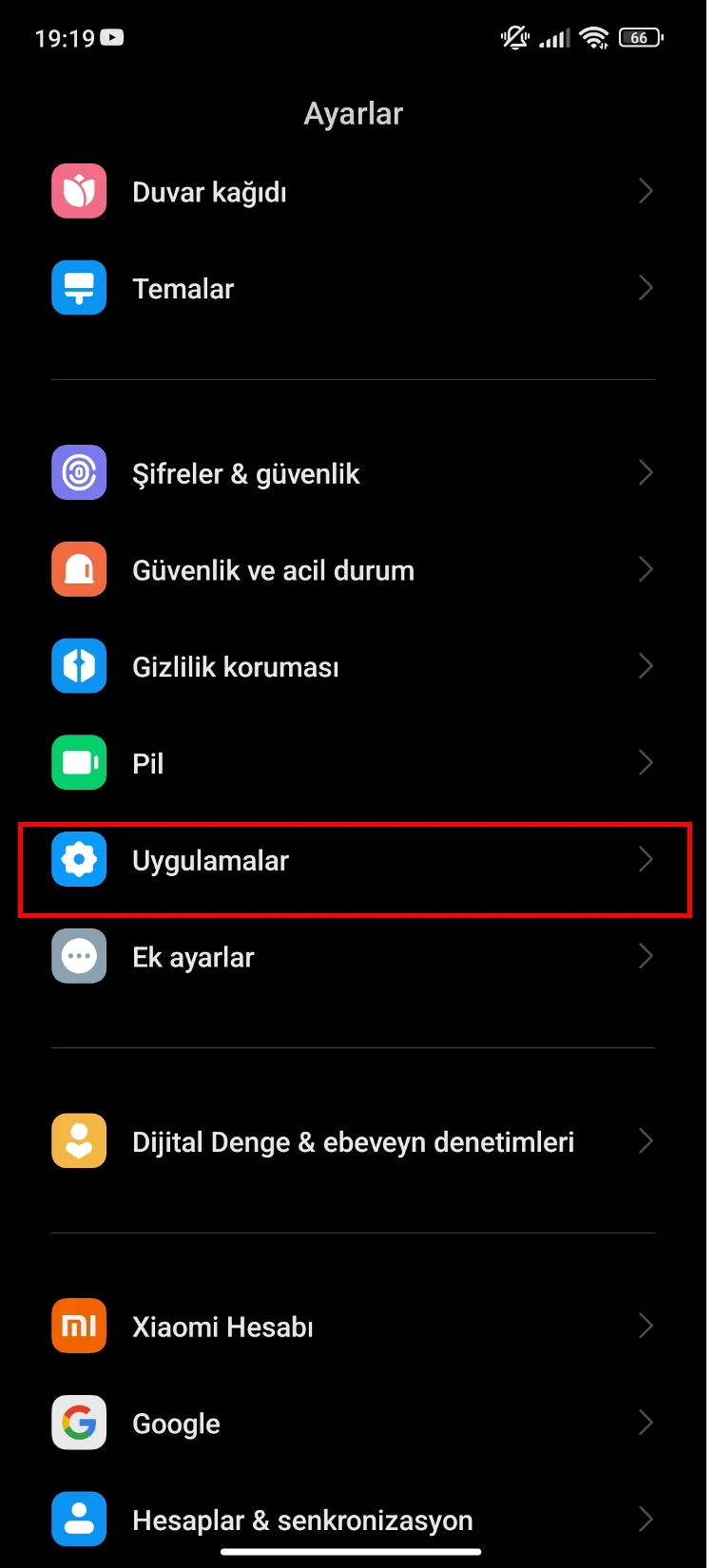 xiaomi uygulama şifreleme