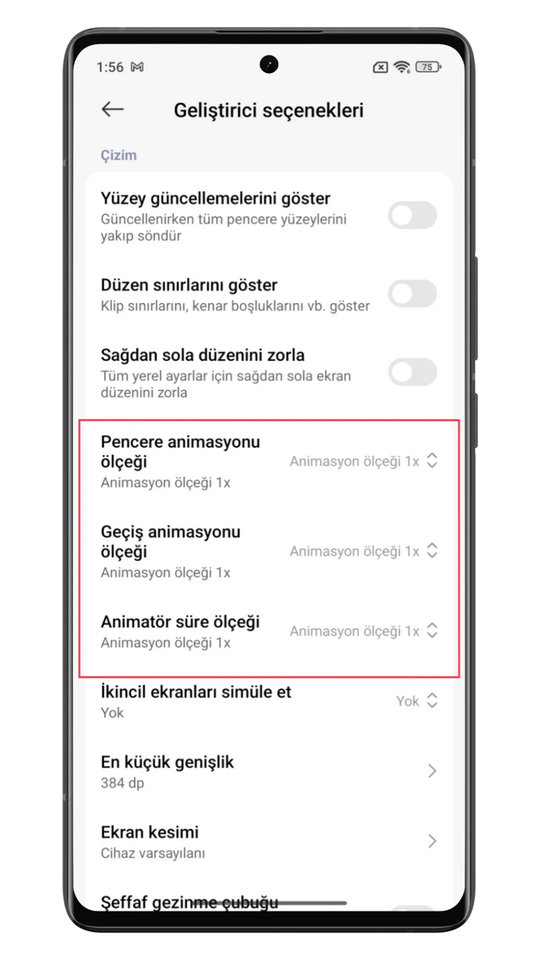 xiaomi animasyon ölçeği