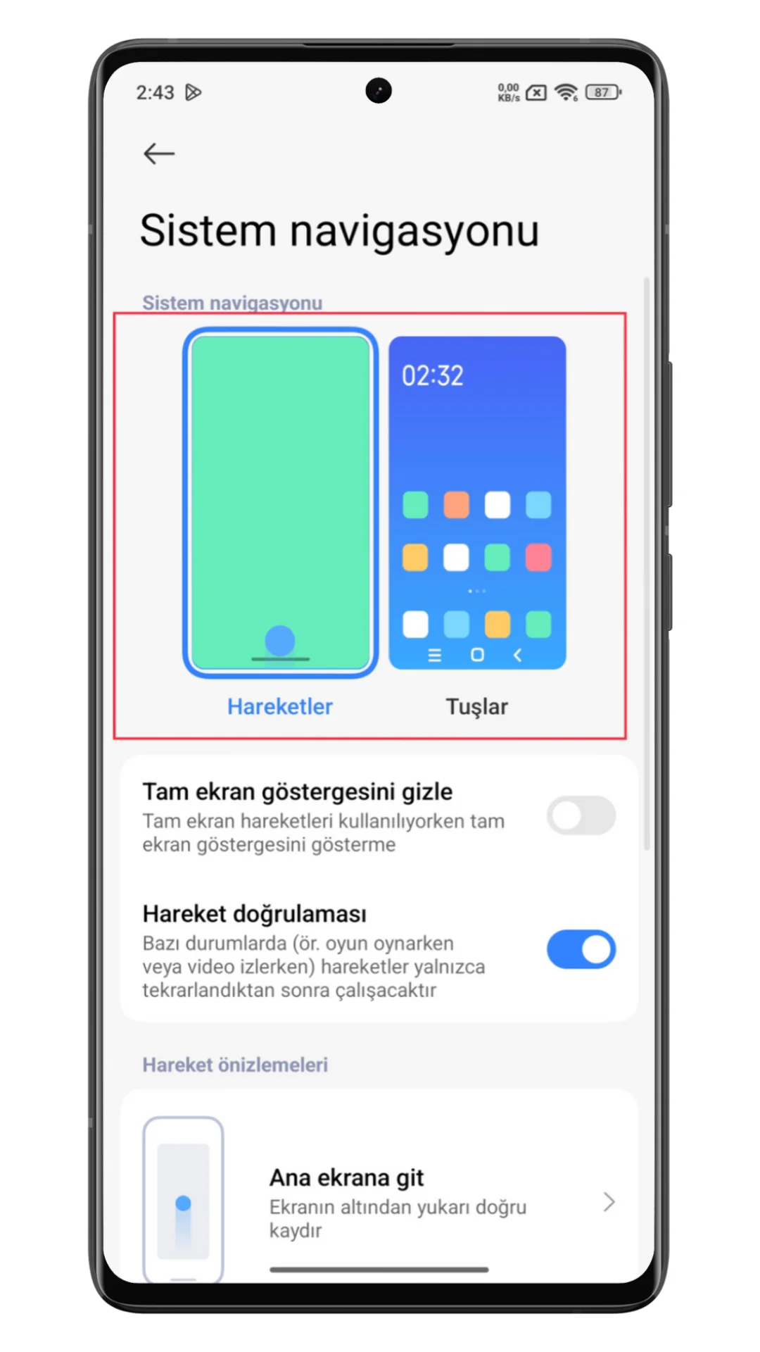xiaomi tuş değiştirme