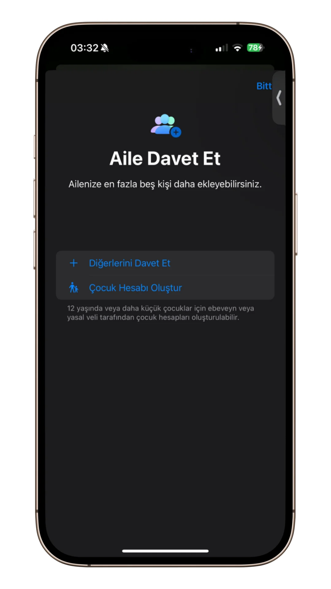 aile paylaşımı