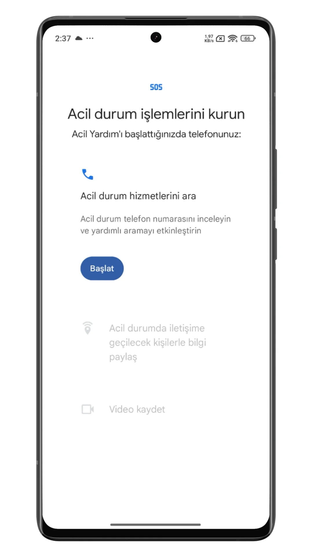 xiaomi acil durum