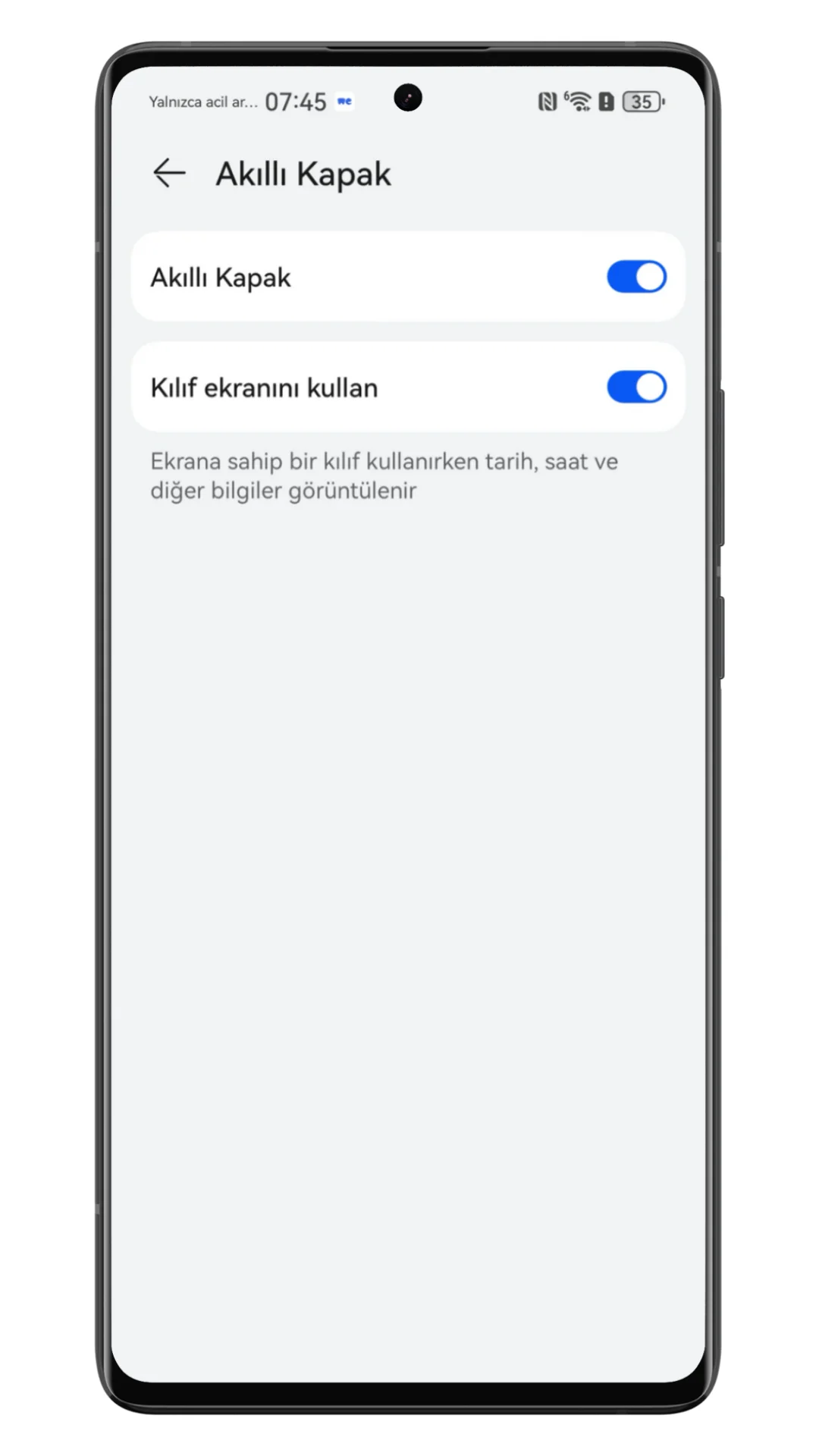 huawei akıllı kapak