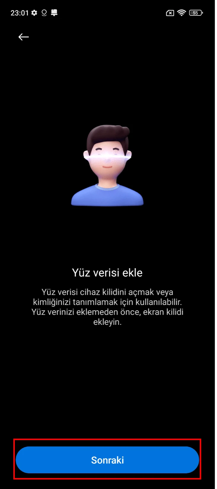 xiaomi yüz tanıma