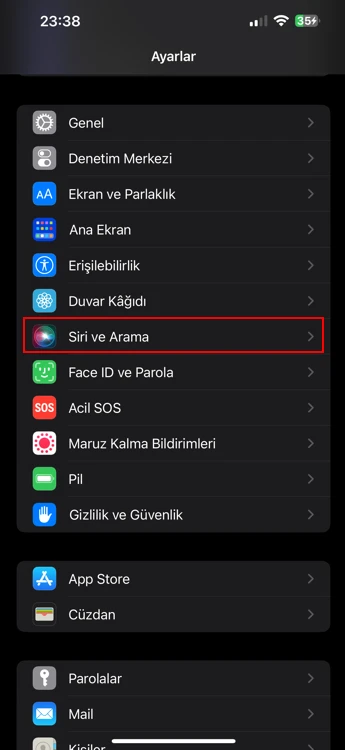 iPhone'da Siri Sesi Değiştirme