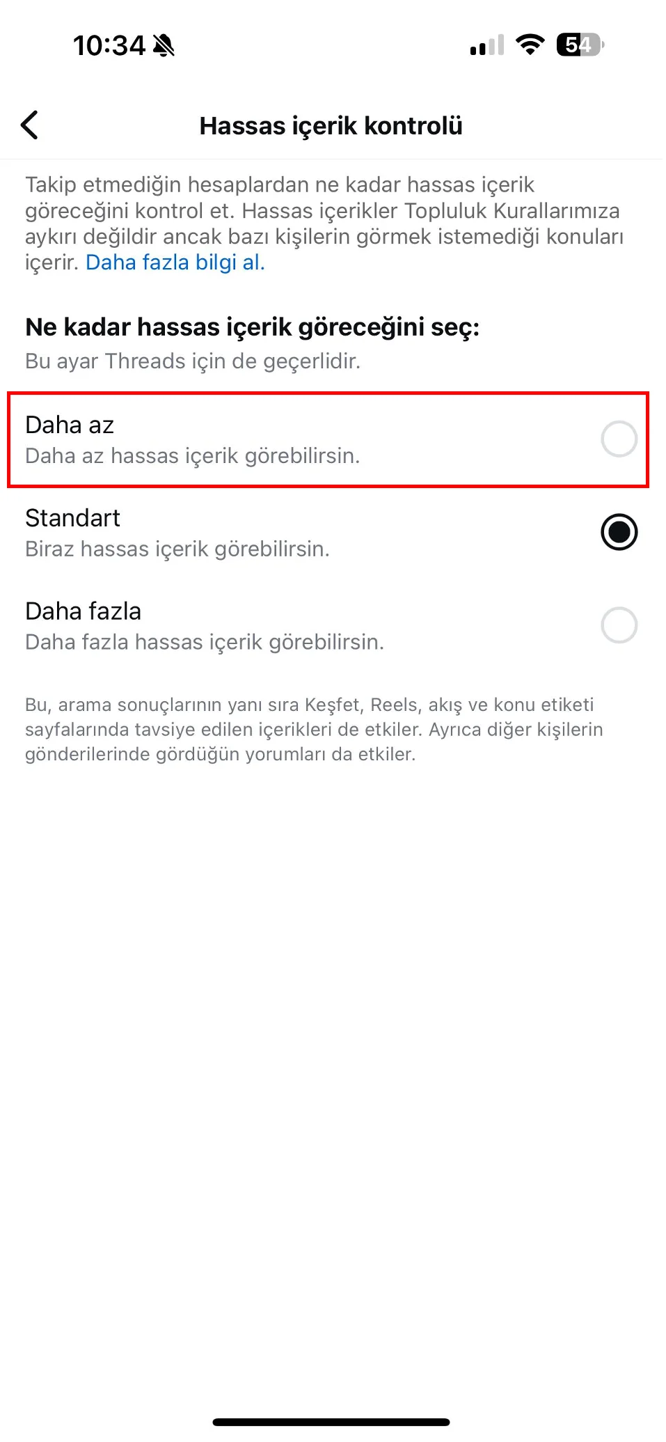 instagram keşfet sıfırlama