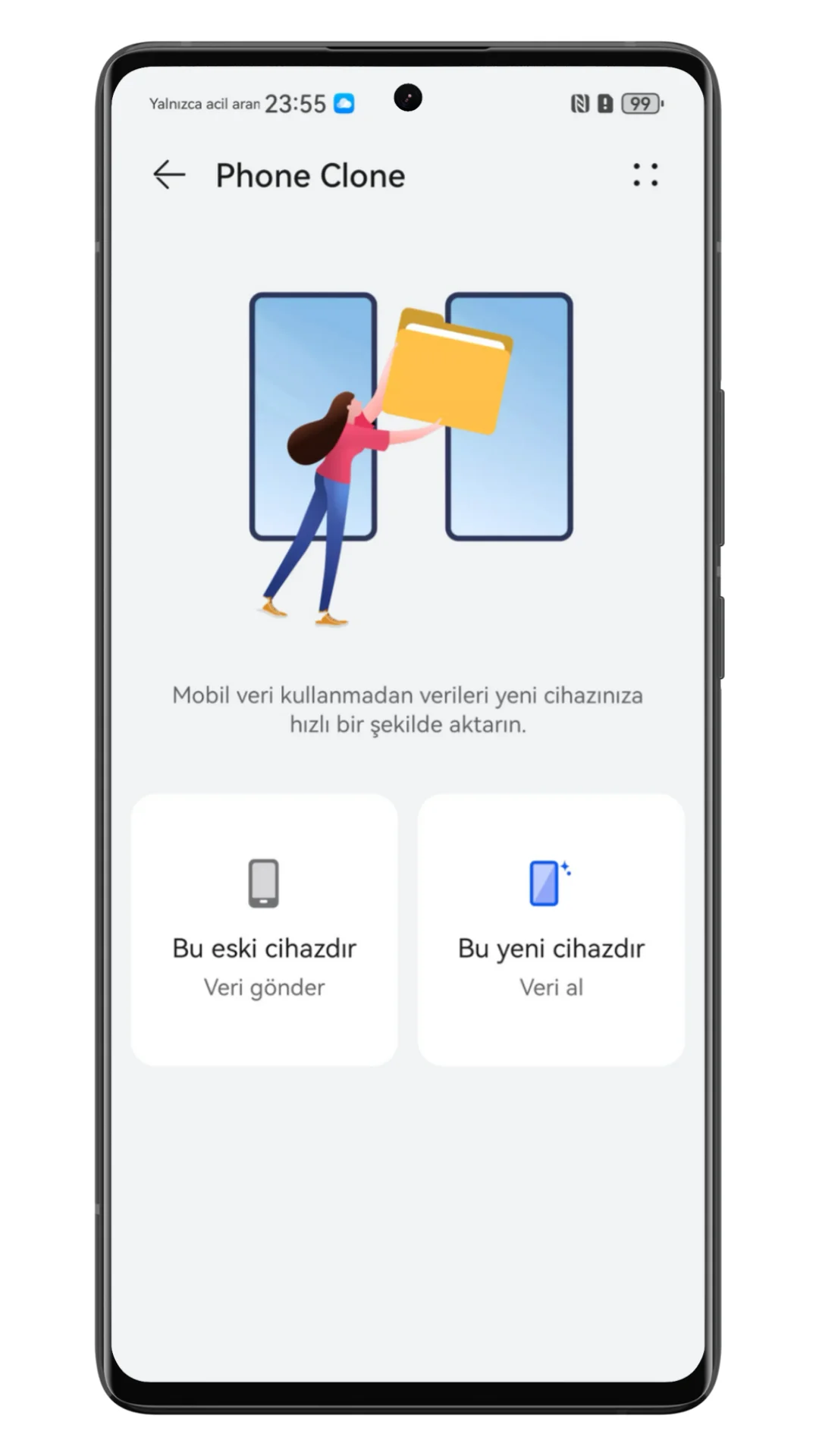 huawei telefon aktarma