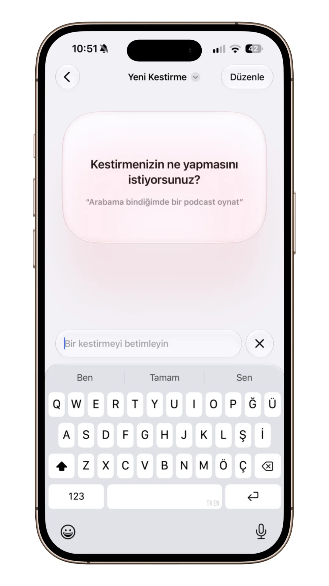 iPhone’da yapay zeka ile Siri Kestirmesi oluşturma iPhone’da yapay zeka ile Siri Kestirmesi oluşturma