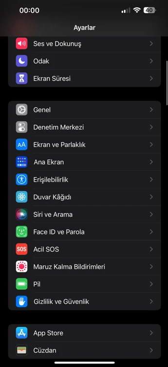 iPhone Ekran Kare Hızını Sınırlama