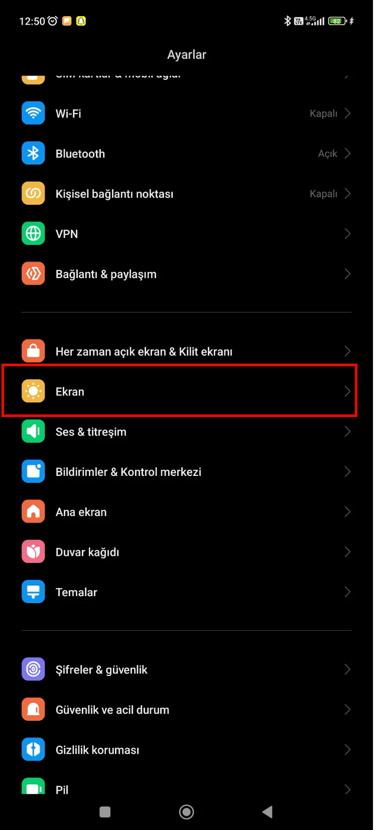 xiaomi ekran yenileme hızı arttırma