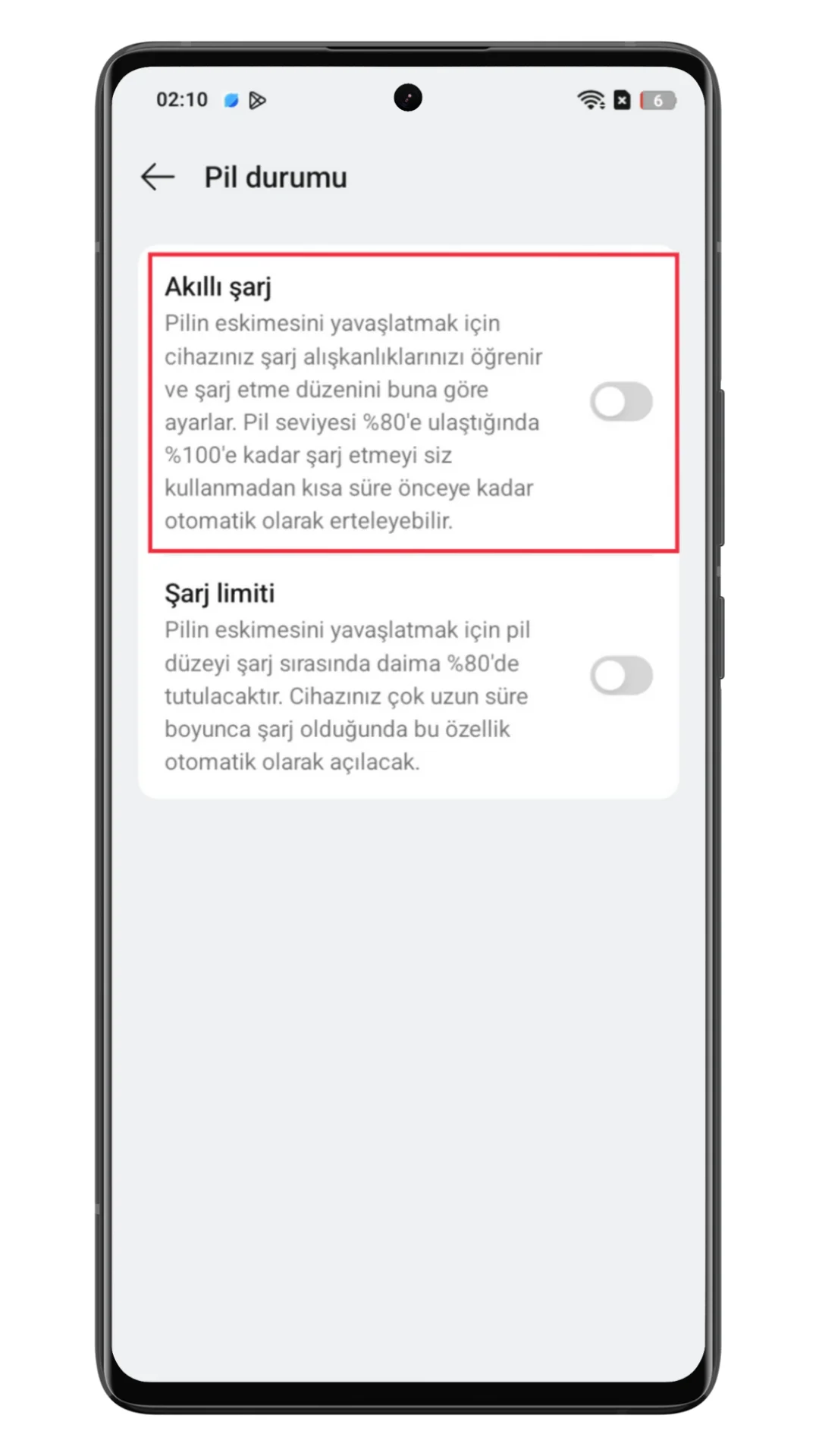 oppo akıllı şarj özelliği