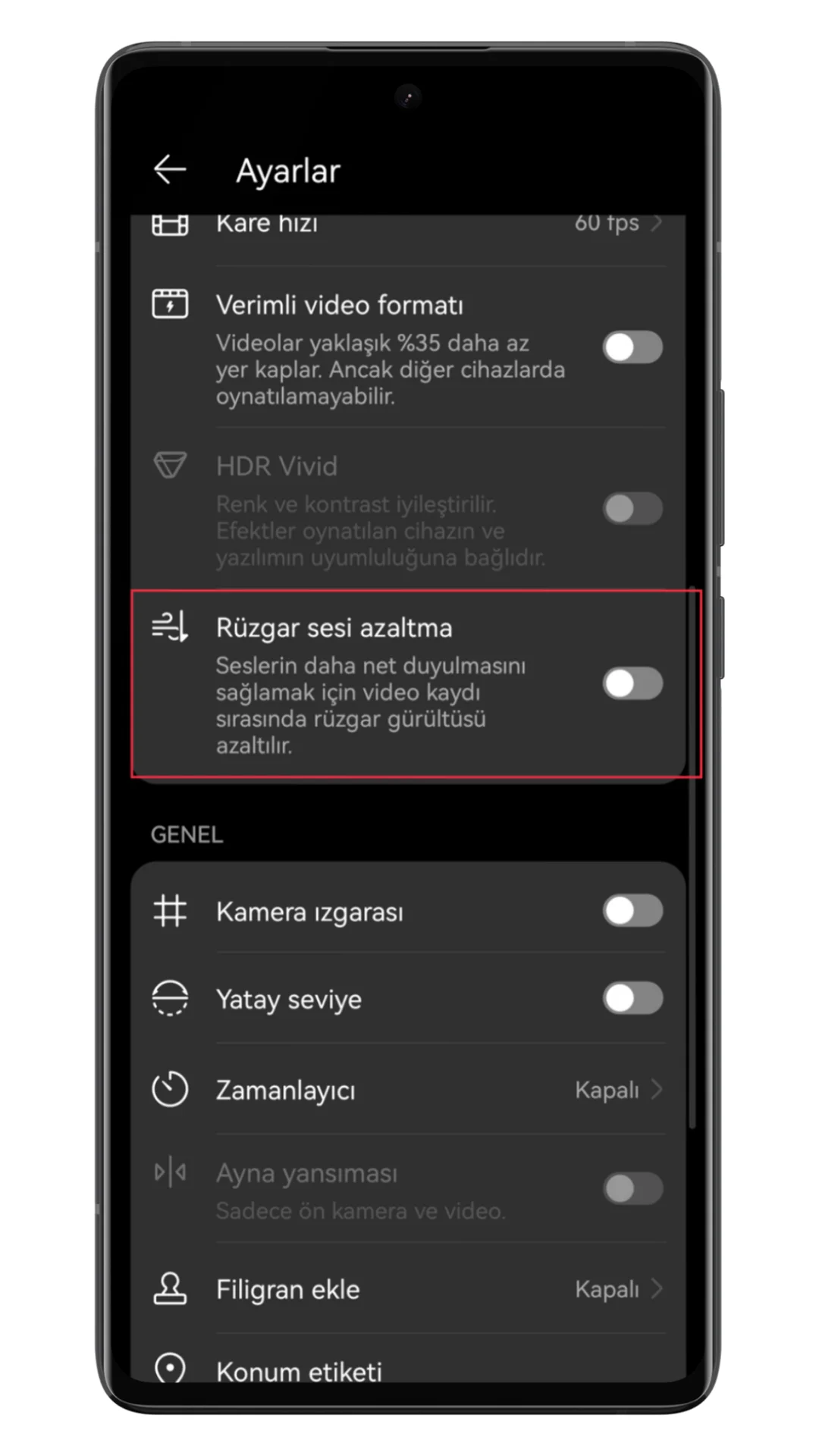 huawei rüzgar sesi azaltma huawei rüzgar sesi azaltma