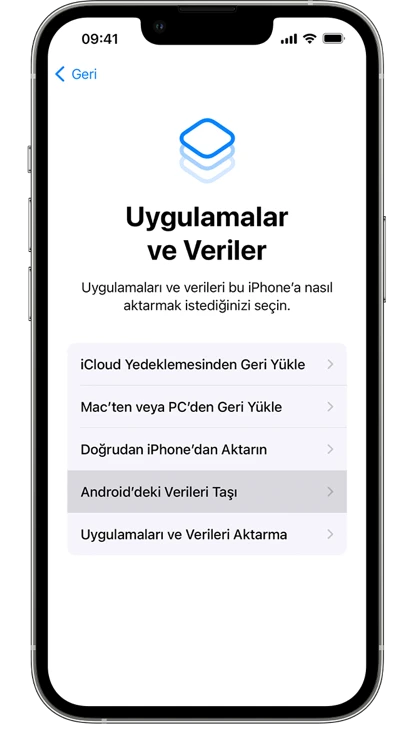 Android’deki Verileri iPhone, iPad ve iPod Touch'a Taşıma