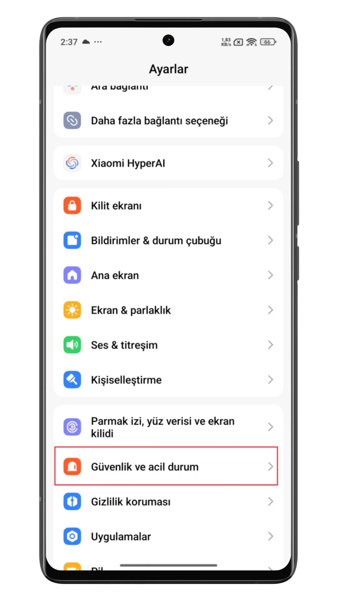 xiaomi acil durum