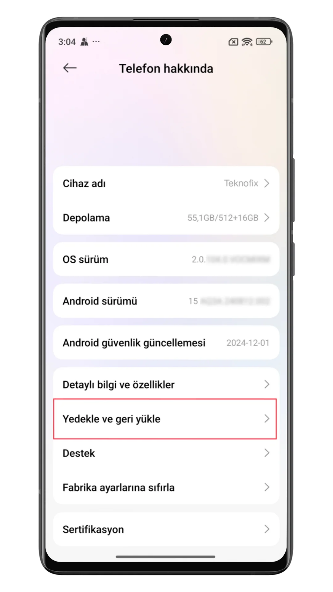 xiaomi bilgisayara aktarma