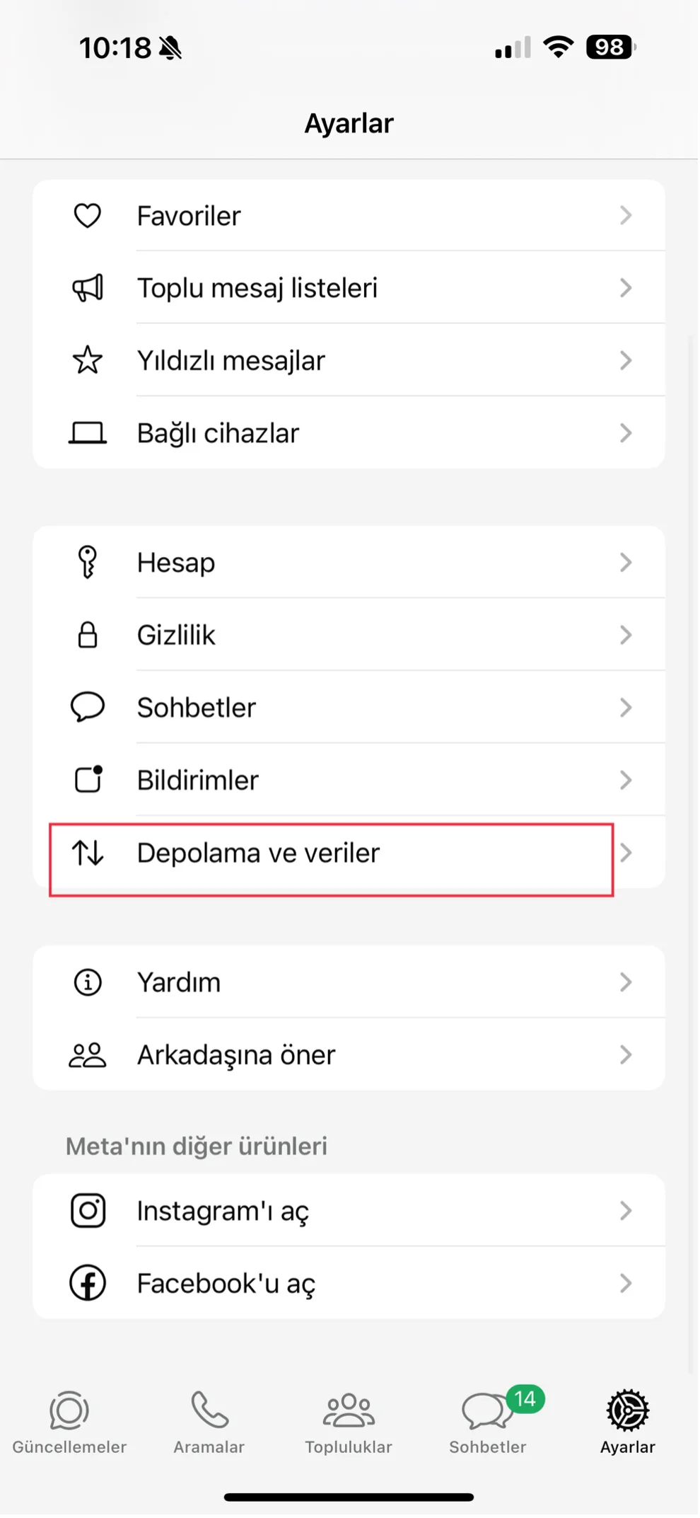 whatsapp önemli ayarlar