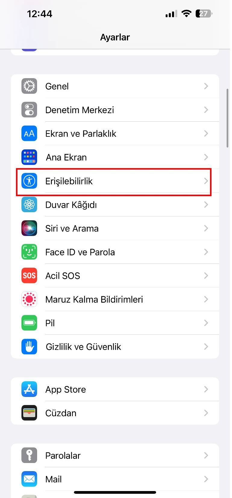 iphone arkaya dokun ekran resmi al