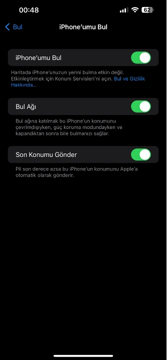 iphone çalınmasını önleme