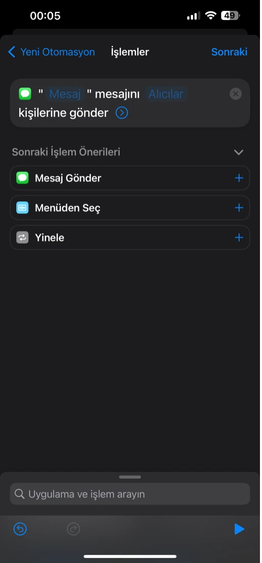 iphone günaydın mesajı gönderme