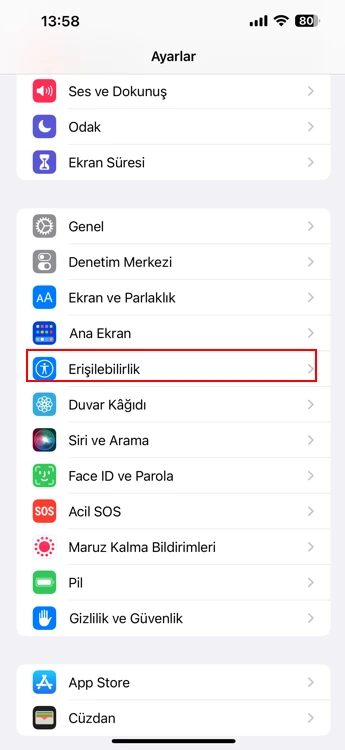 iphone sesle ekran kaydırma