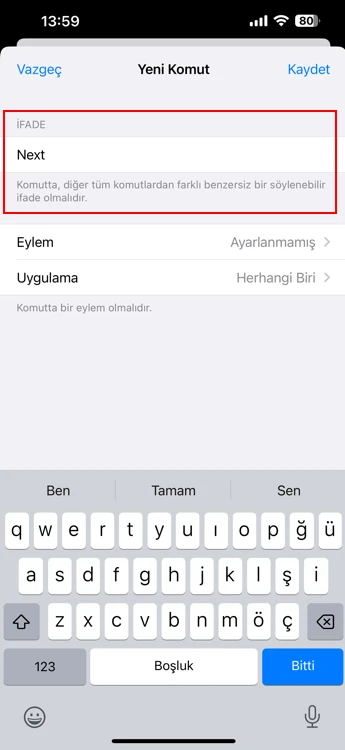 iphone sesle ekran kaydırma