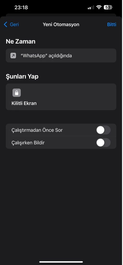 siri whatsapp kilitleme